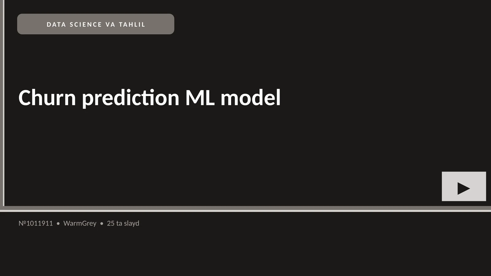 Churn prediction ML model