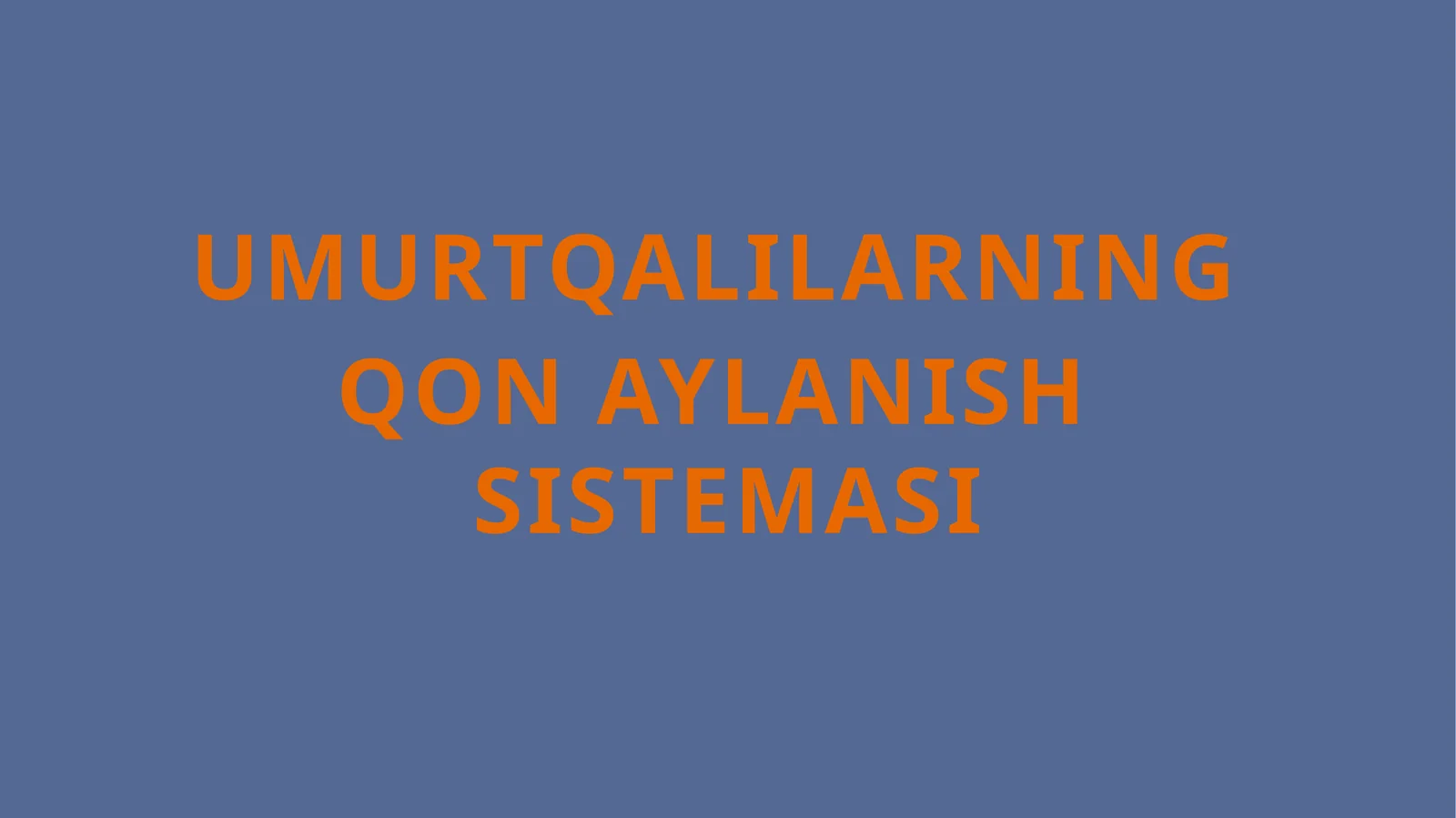 Qon aylanish sistemi