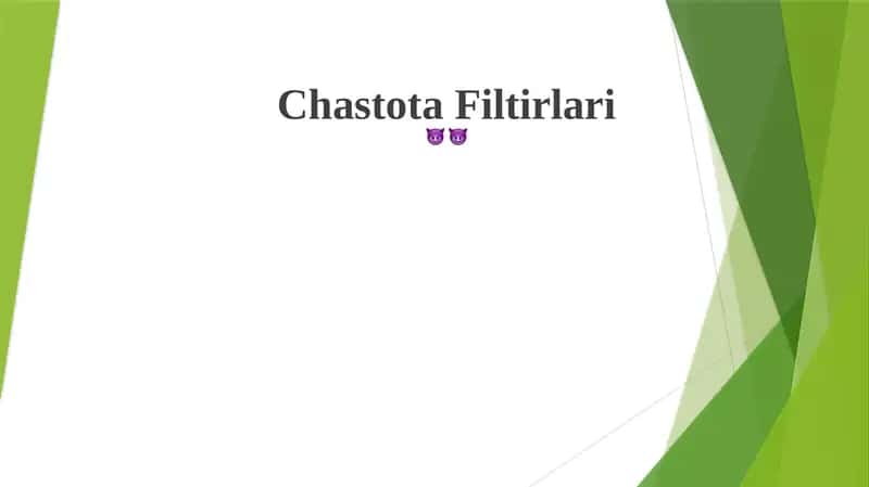 Chastota Filtirlari