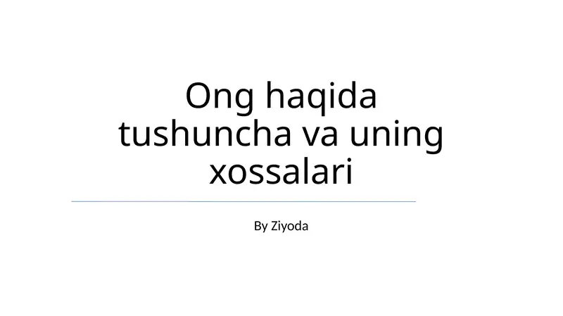 Ipakning noyob tuzilishi