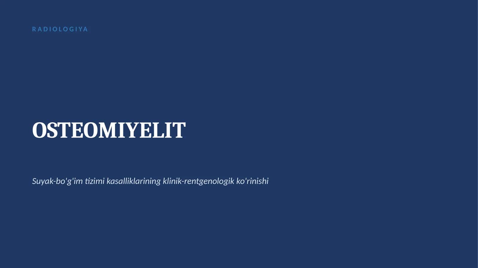 OSTEOMIYELIT