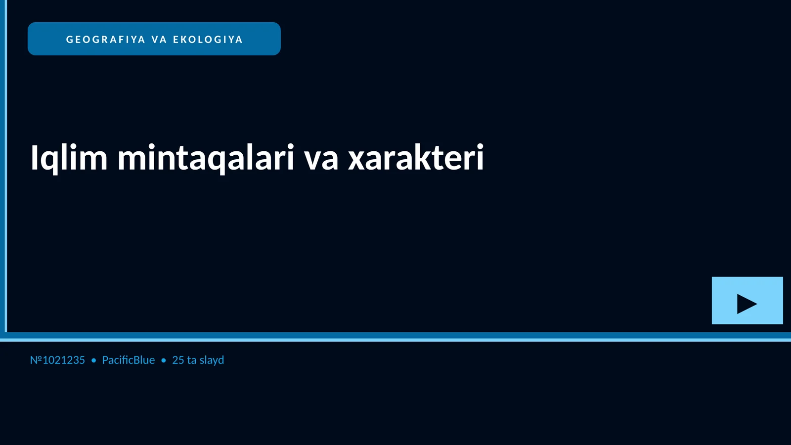Iqlim mintaqalari va xarakteri