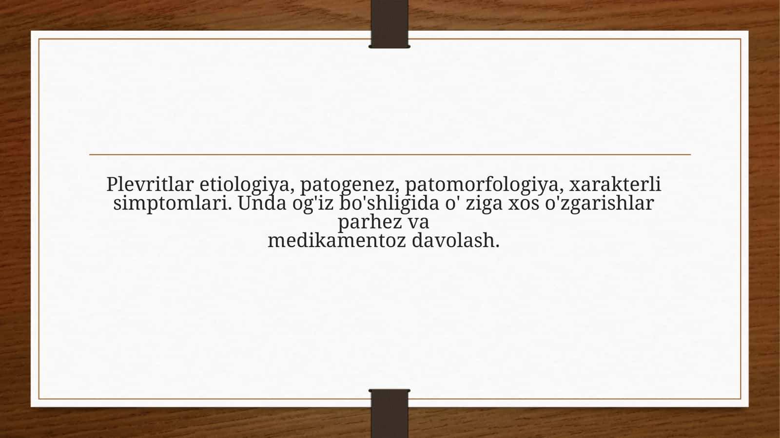 Plevritlaretiologiya