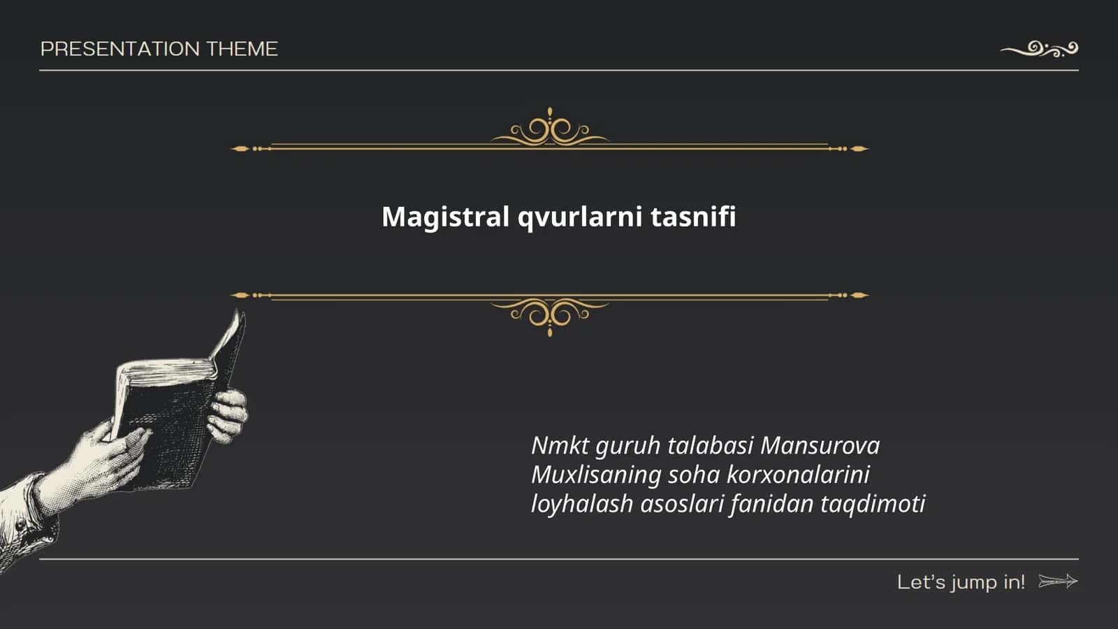 Magistral qvurlarni tasnifi