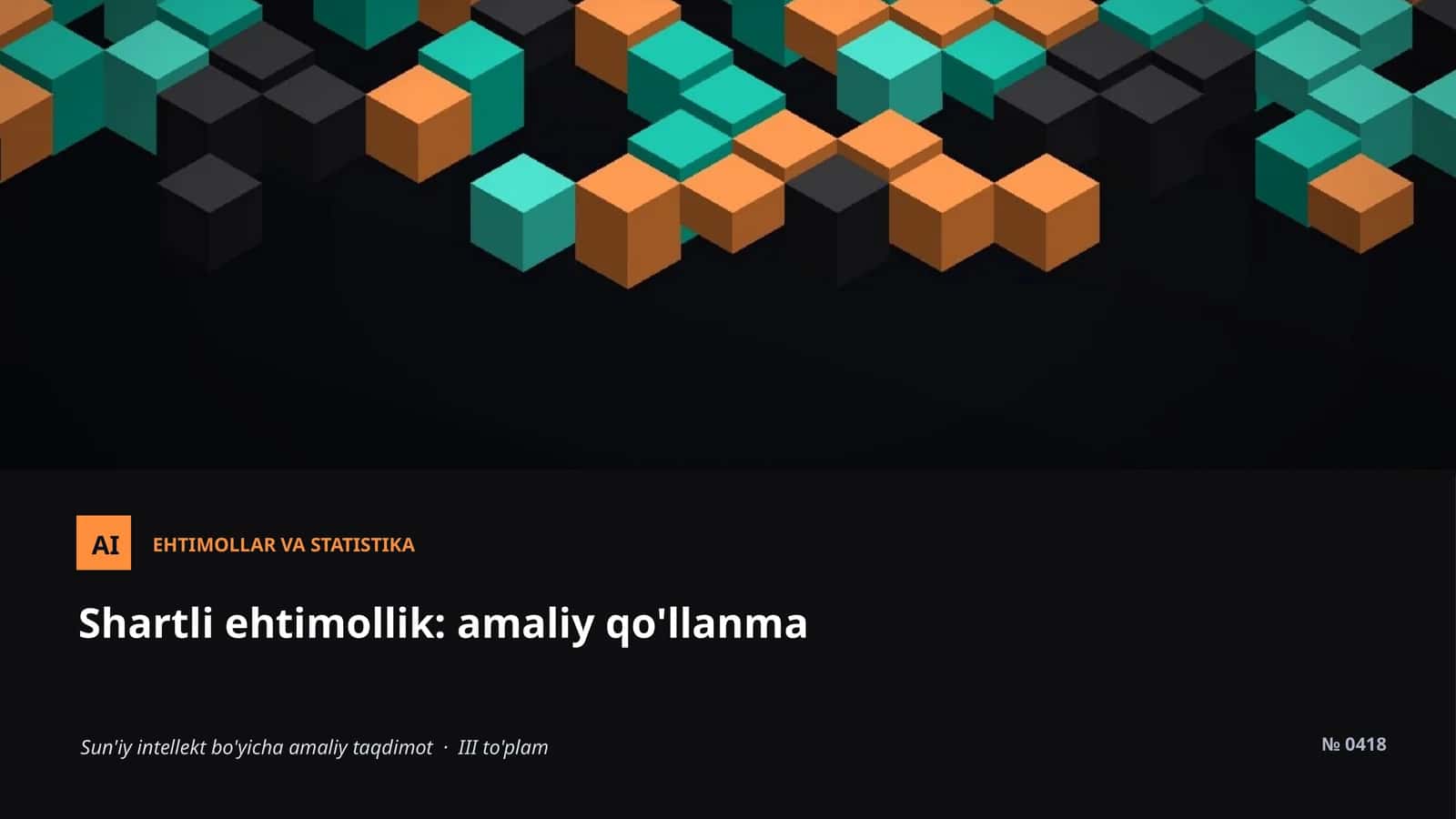 EHTIMOLLAR VA STATISTIKA