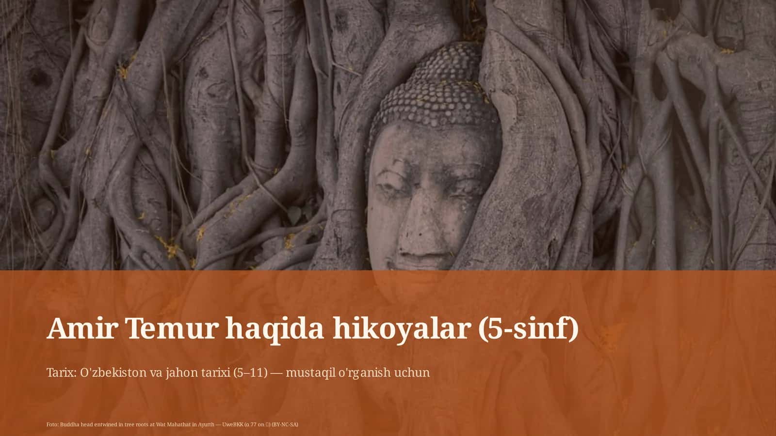 Amir Temur haqida hikoyalar (5-sinf)