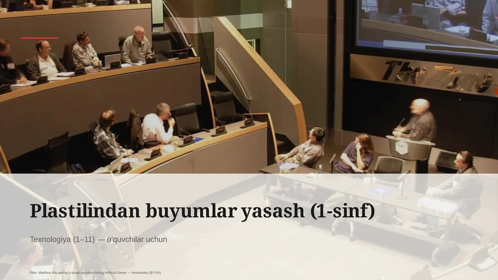 Plastilindan buyumlar yasash (1-sinf)