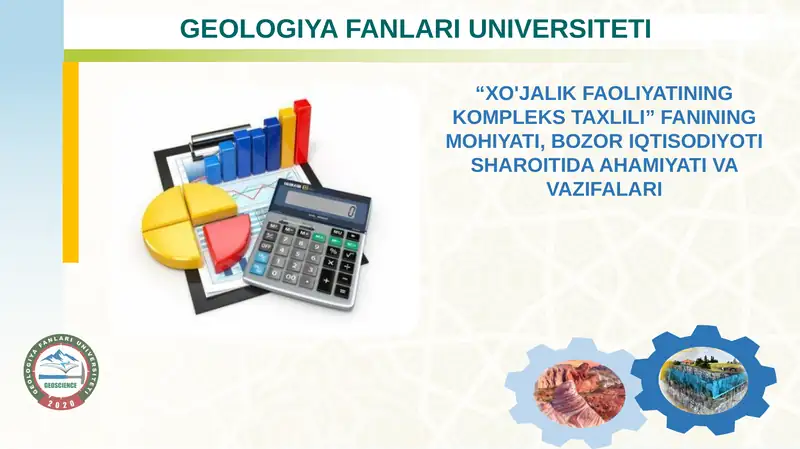 IQTISODIY TAHLILNING FAN SIFATIDA SHAKLLANISHI VA RIVOJLANISH BOSQICHLARI