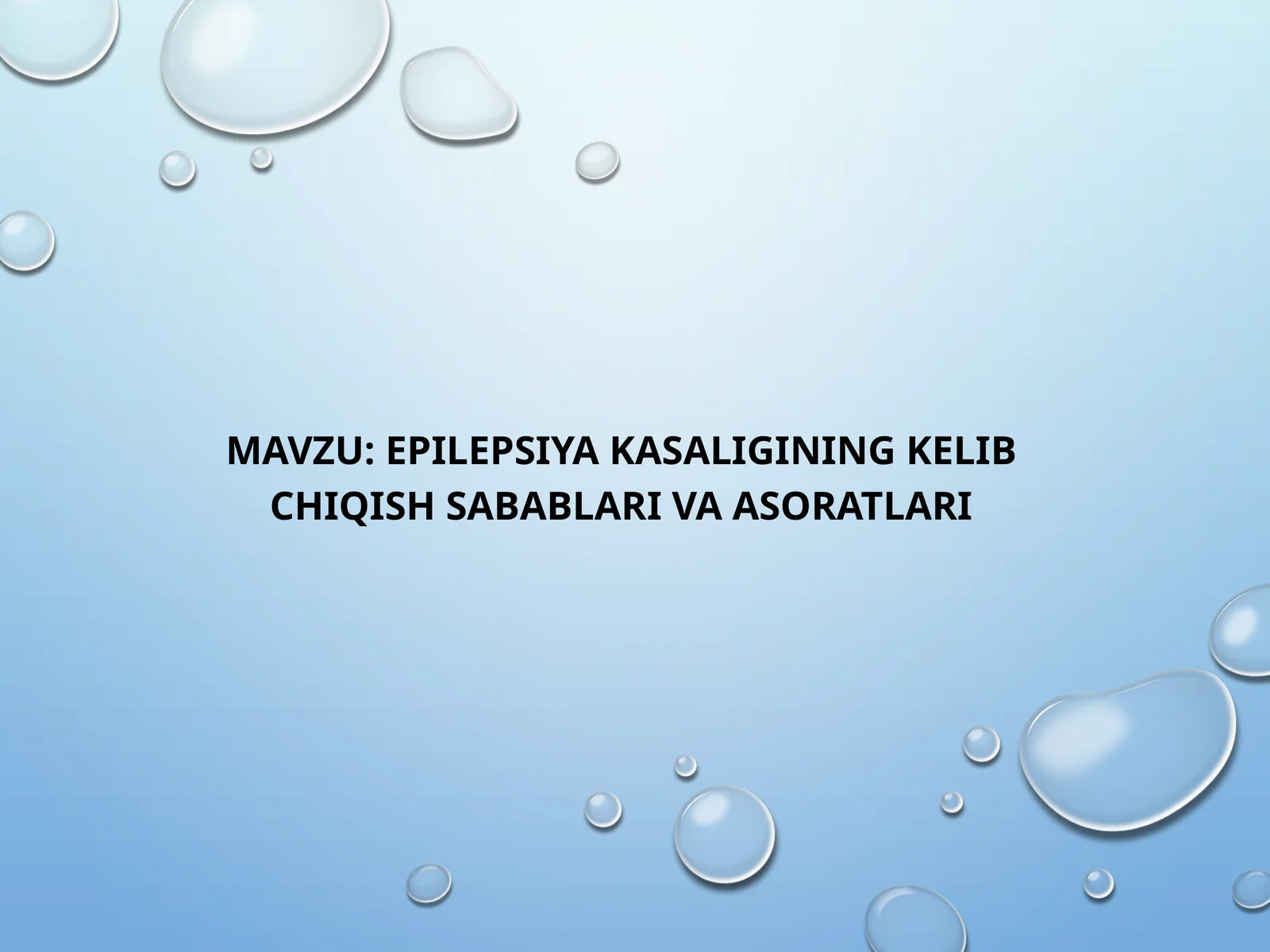 Epilepsiya kasaligining kelib chiqish sabablari va asoratlari