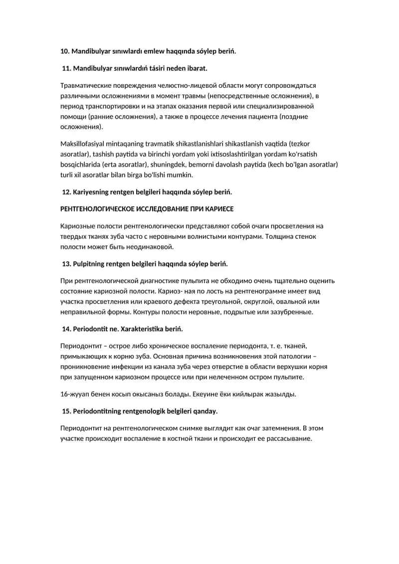 Travmatik shikastlanishlari