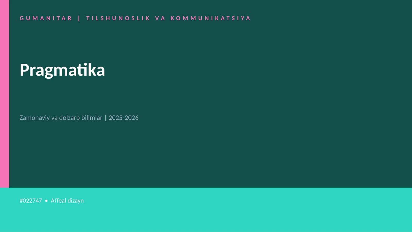 Pragmatika