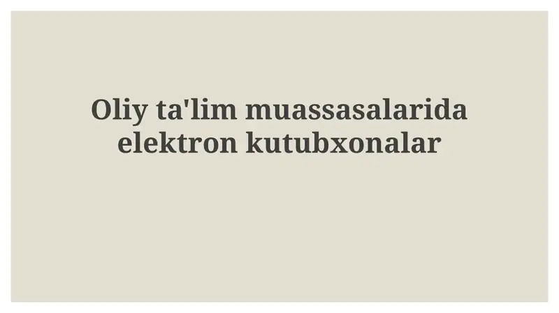 Elektron kutubxonalar