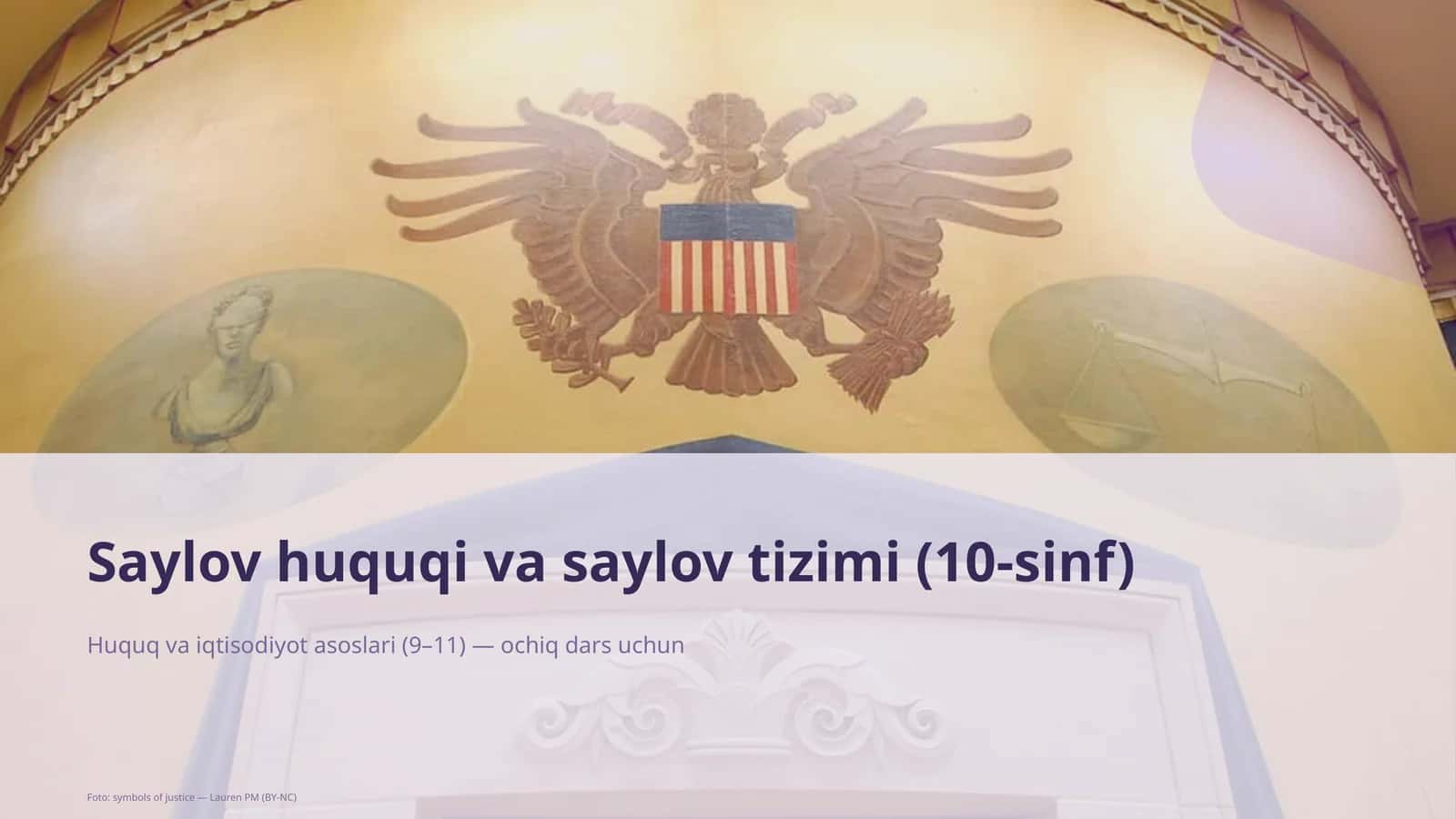 Saylov huquqi va saylov tizimi (10-sinf)
