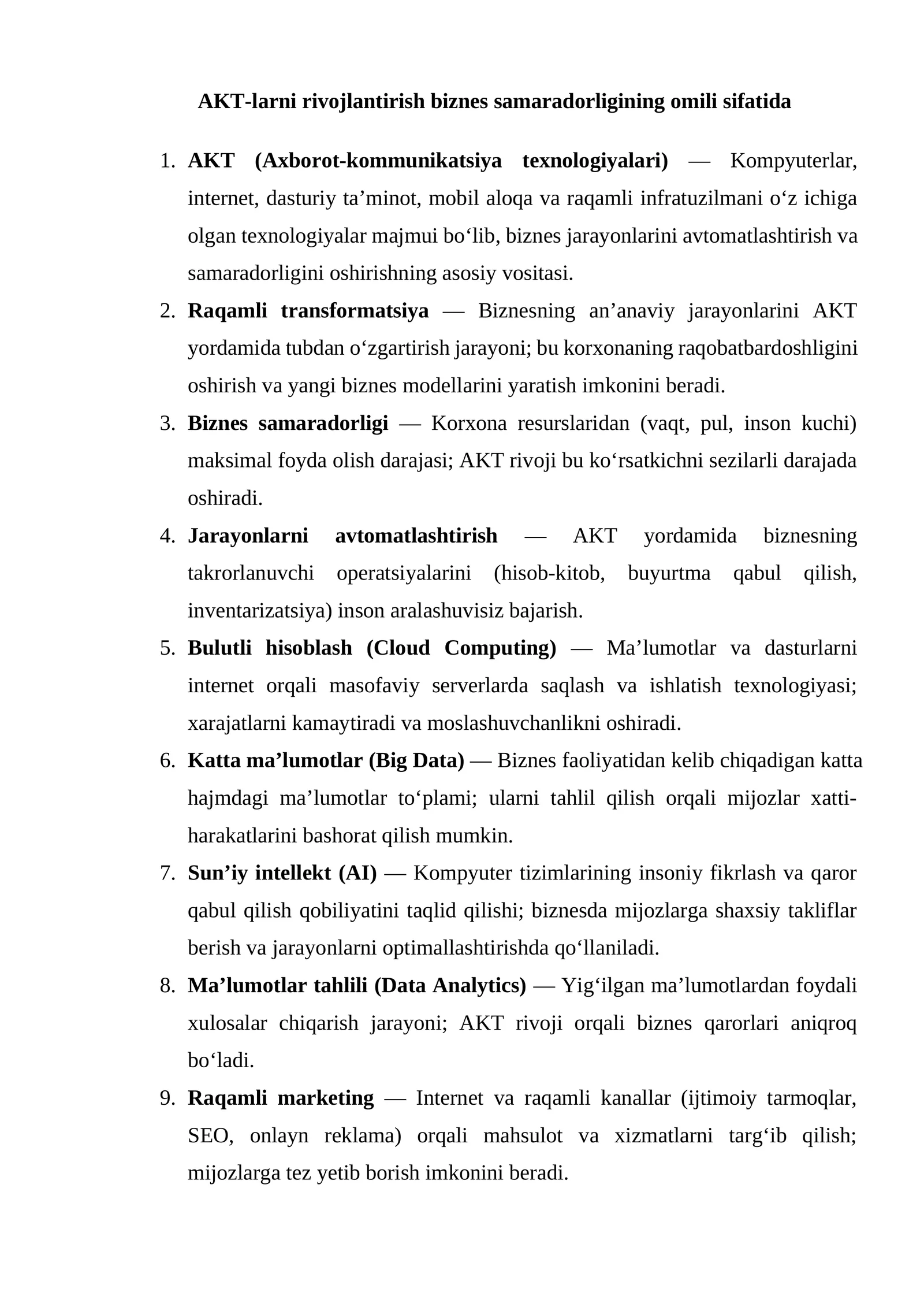 Bulutli hisoblash (Cloud Computing)