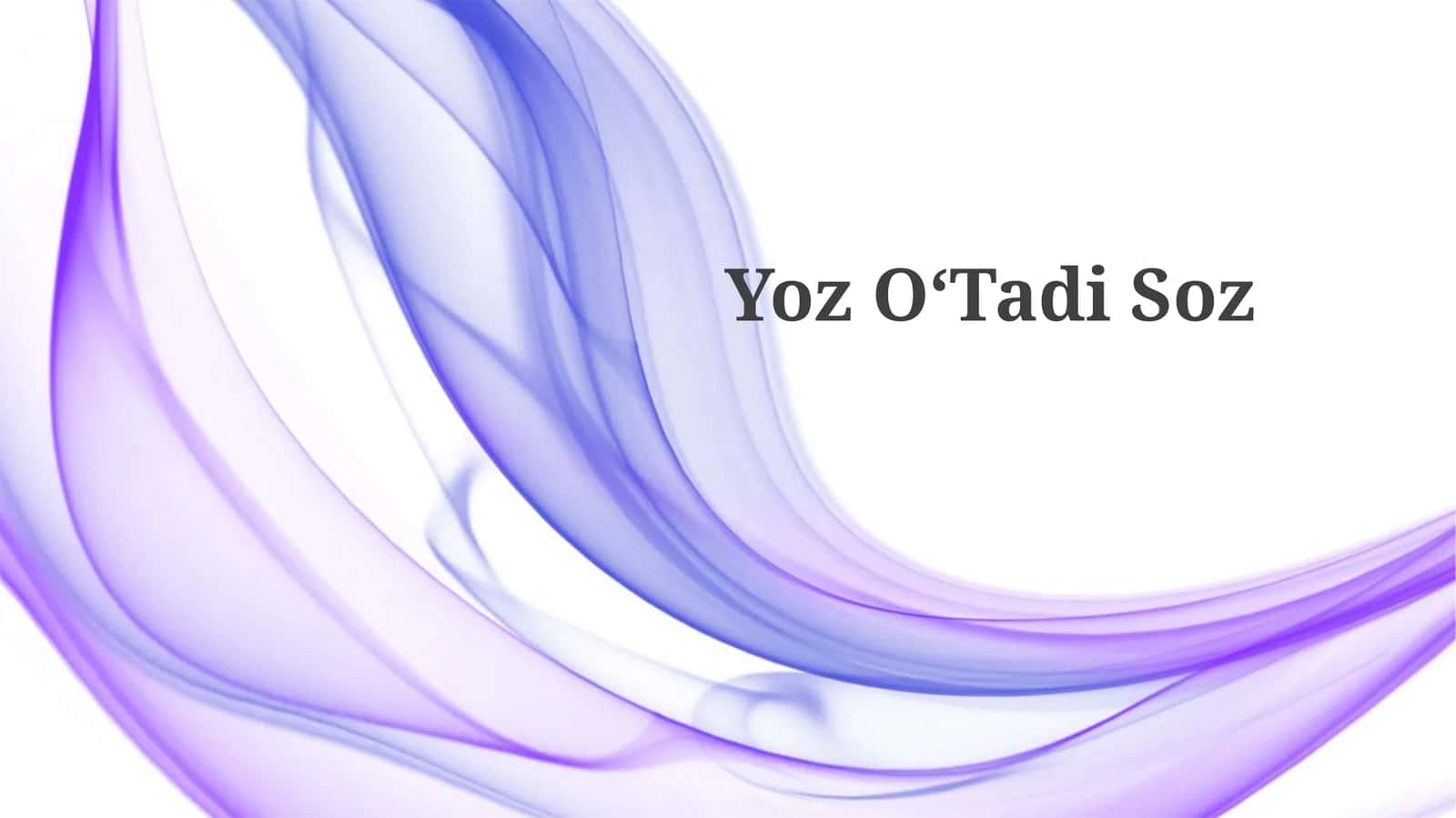 YozOʻTadiSoz