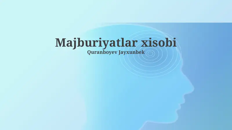 Hisob-kitoblar (Accounts Payable)
