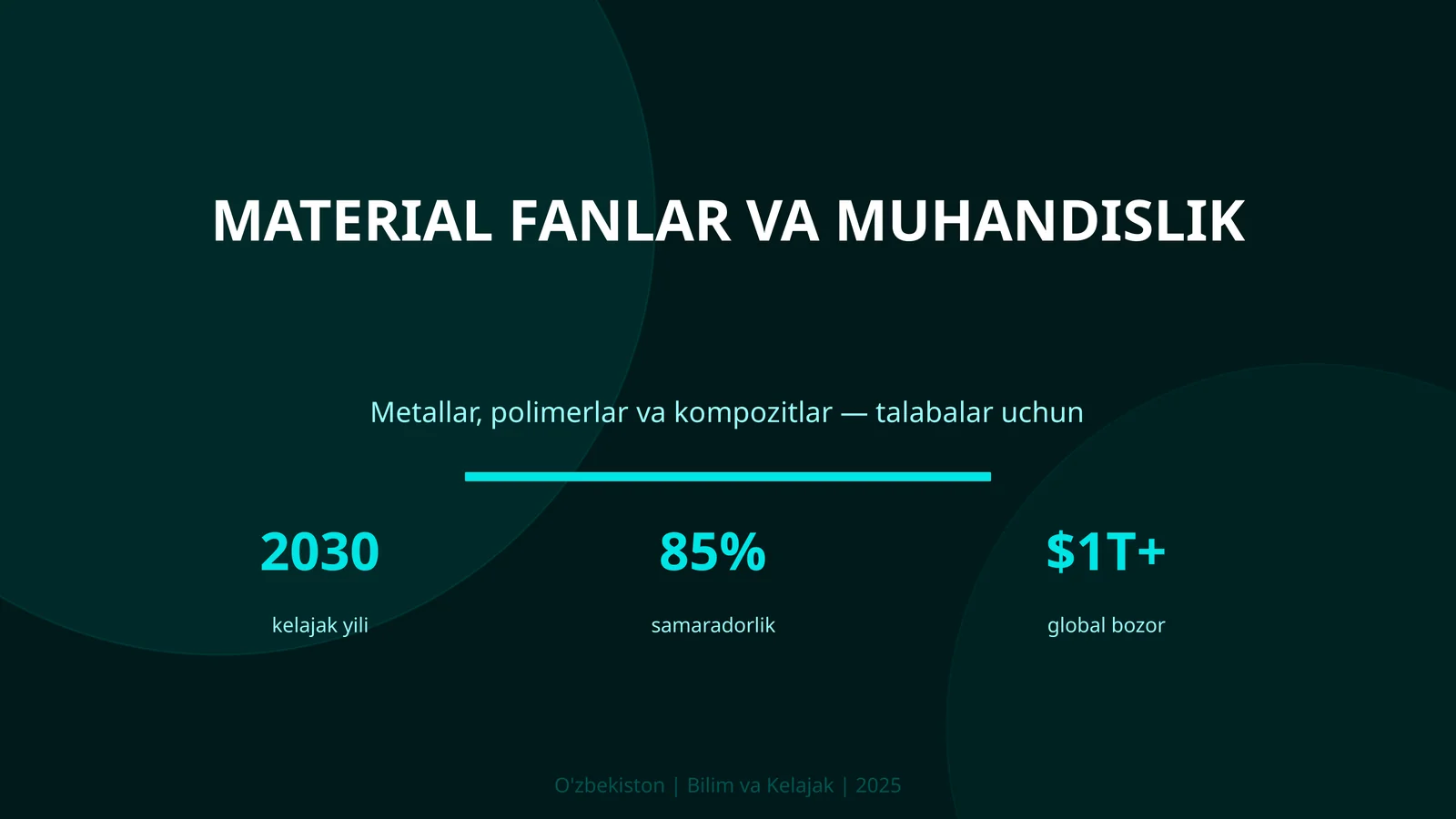 MATERIAL FANLAR VA MUHANDISLIK