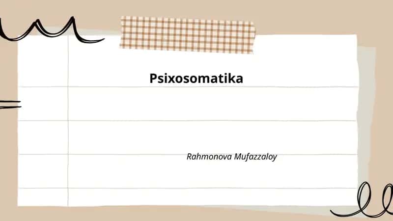 Psixosomatika