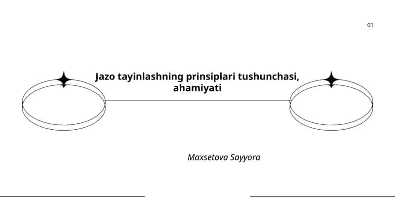 Jazo tayinlashning prinsiplari tushunchasi, ahamiyati