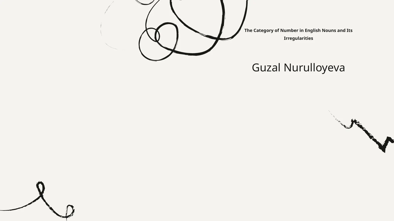 The Category of Number in English Nouns and Its Irregularities
