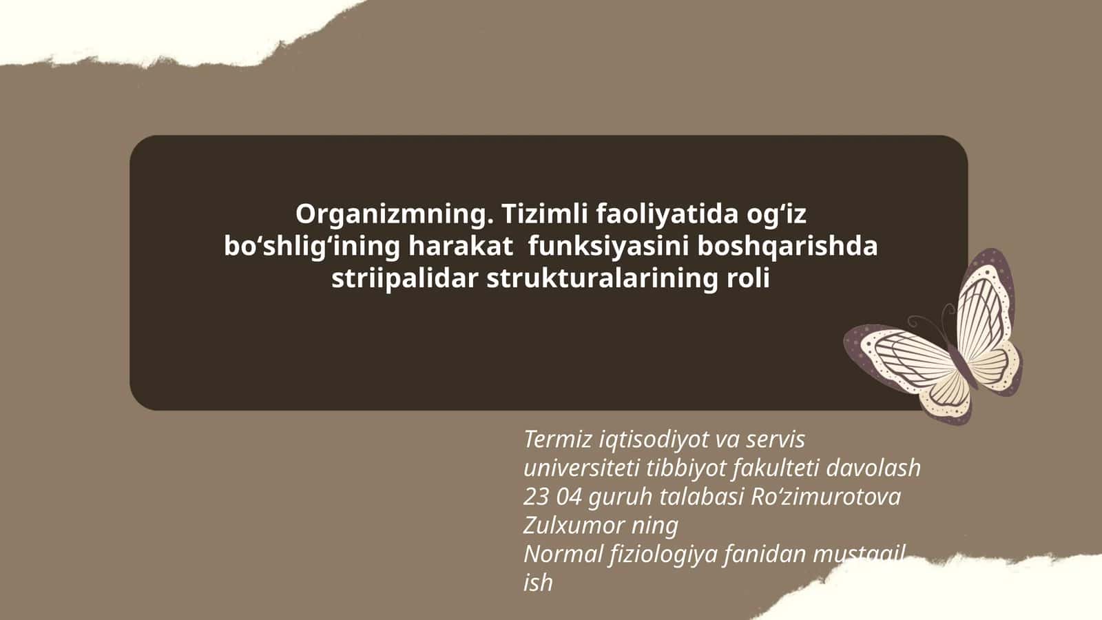 Striipalidar strukturalarining roli