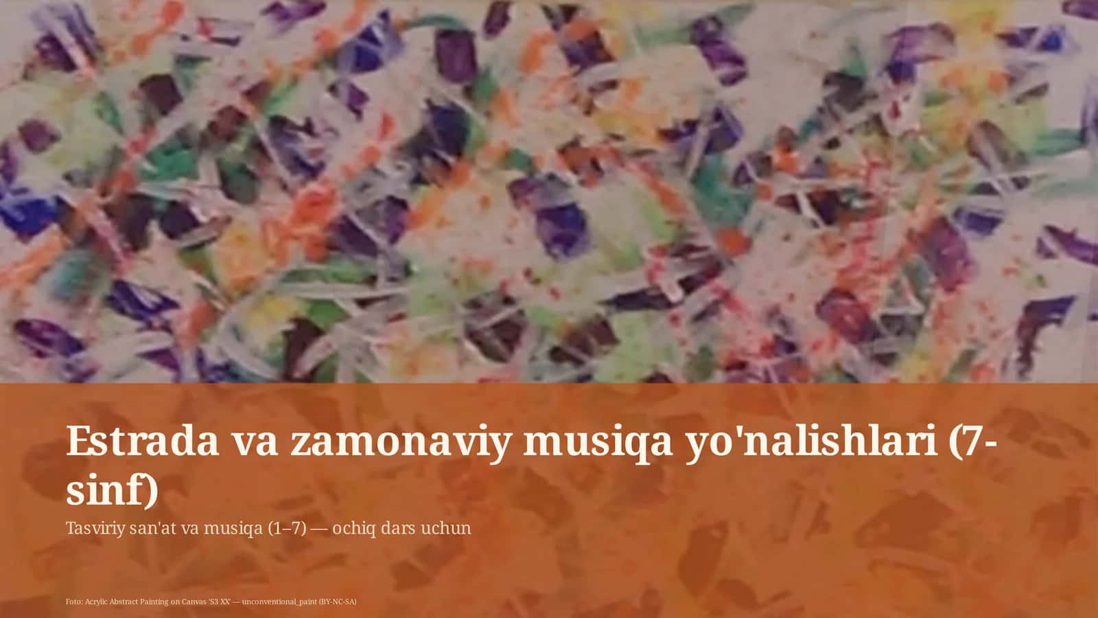 Tasviriy san'at va musiqa (1–7)
