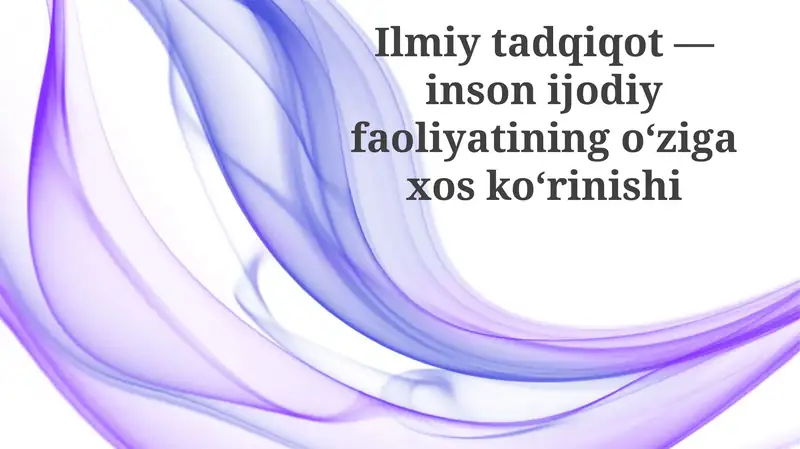 Ilmiy tadqiqot