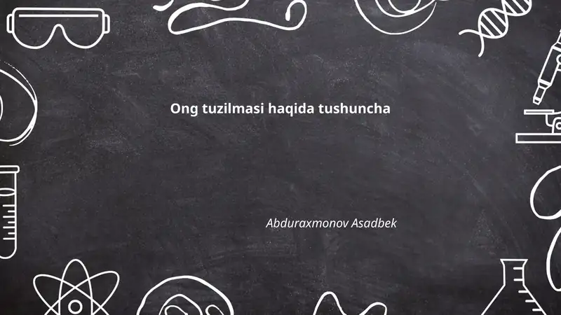 Ong tuzilmasi haqida tushuncha
