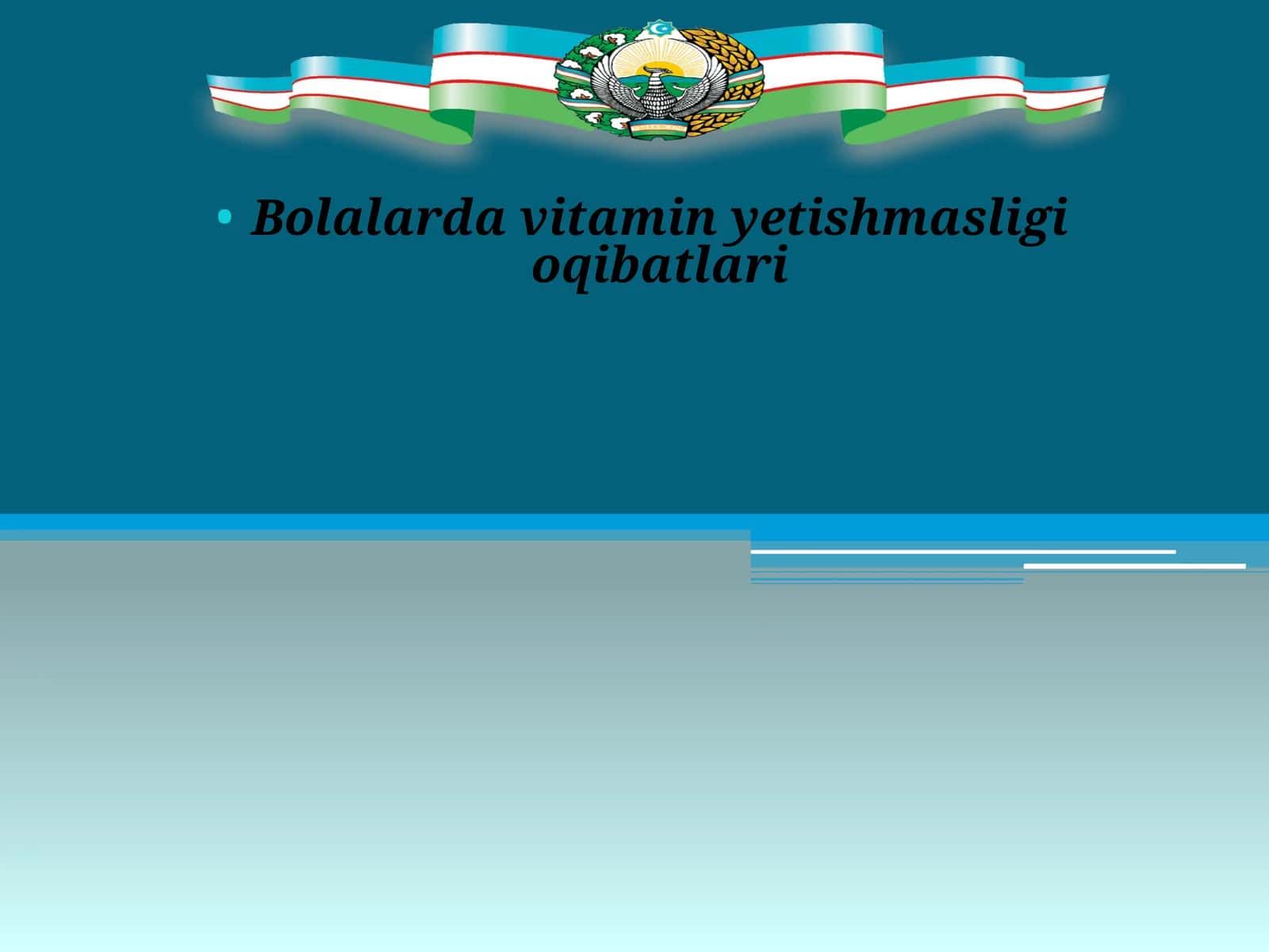 Bolalardavitaminyetishmasligioqibatlari