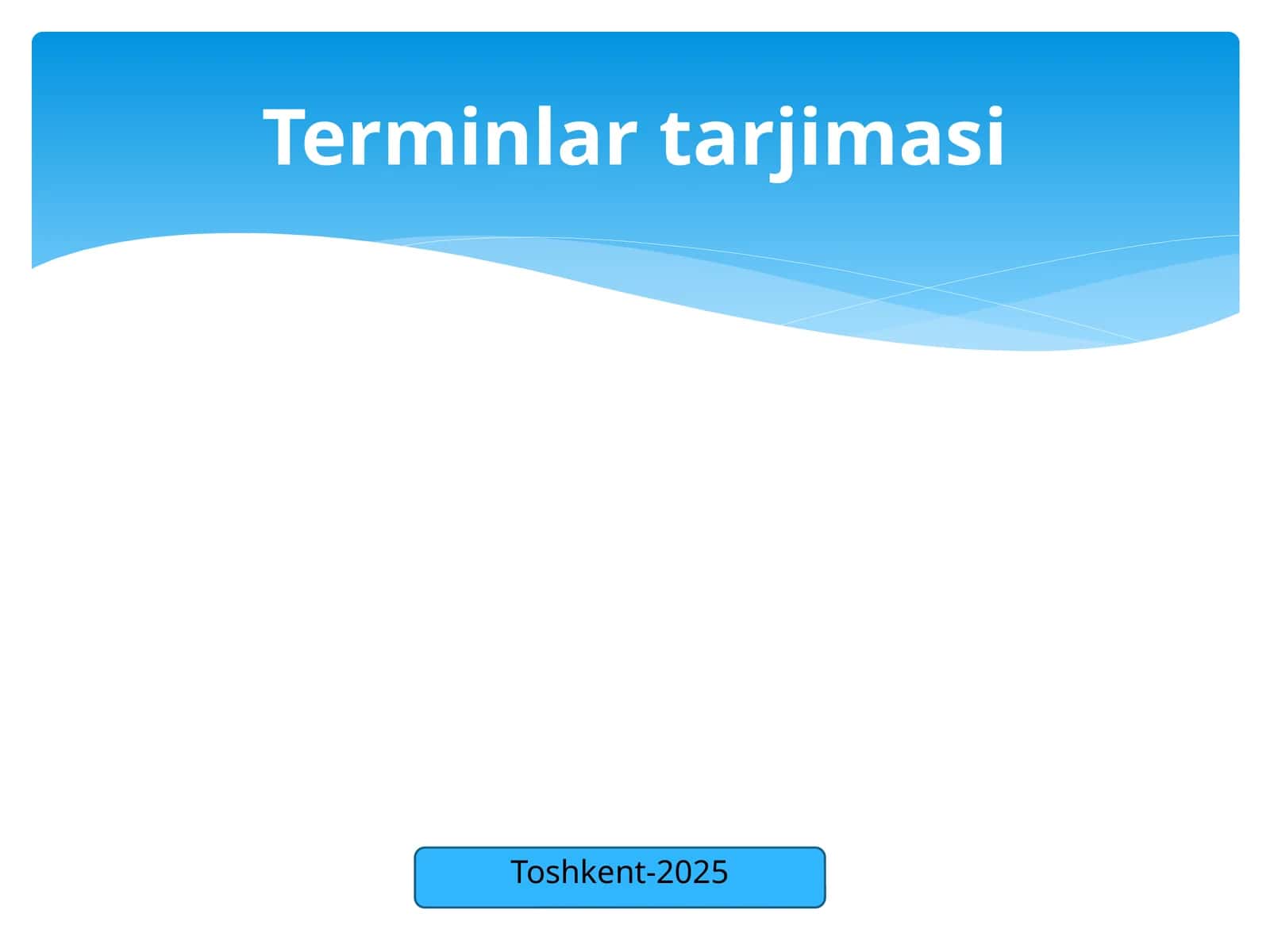 Terminlar tarjimasi