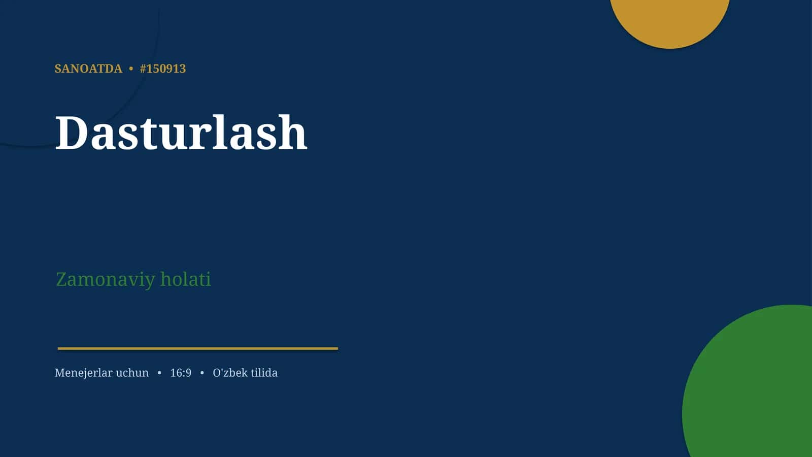 Dasturlash