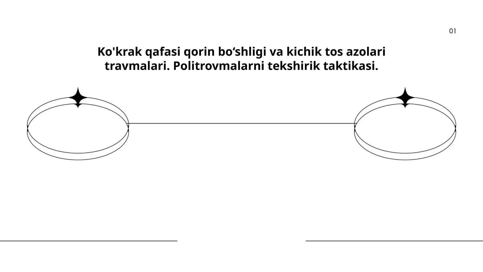 Ko'krak qafasi, qorin bo‘shligi va kichik tos azolari travmalari