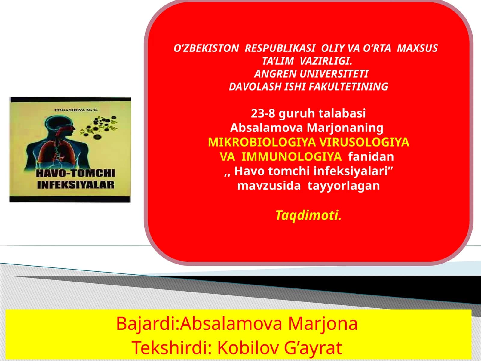 Havotomchi infeksiyalari