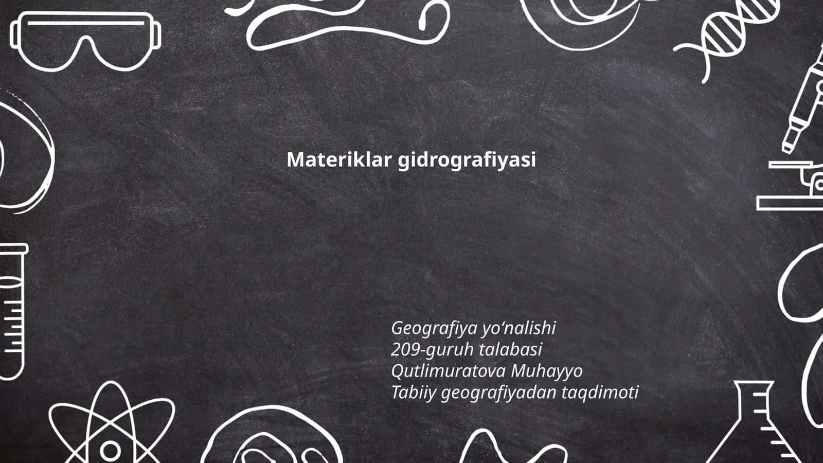 Materiklar gidrografiyasi