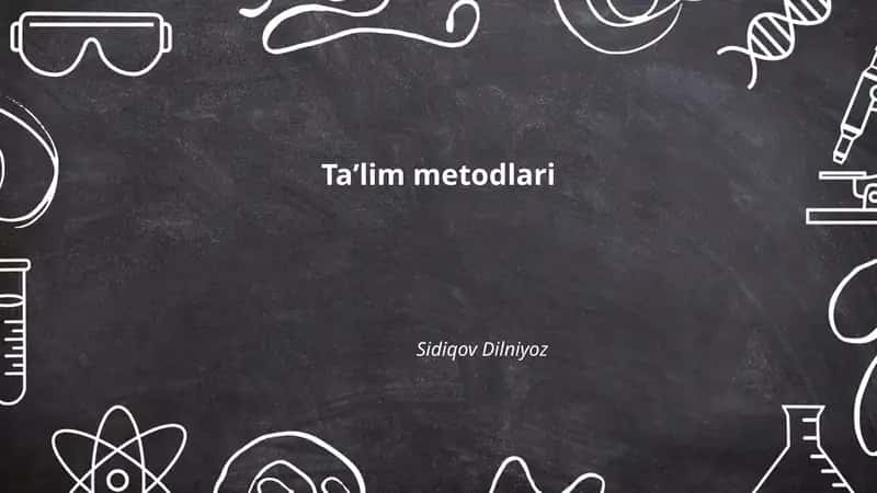Taʼlim Metodlari