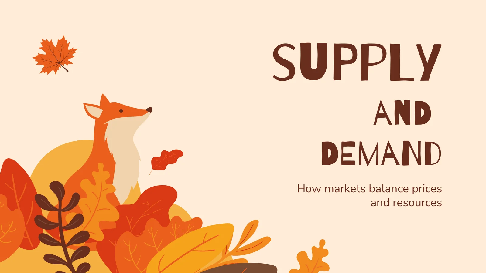 Supply and Demand