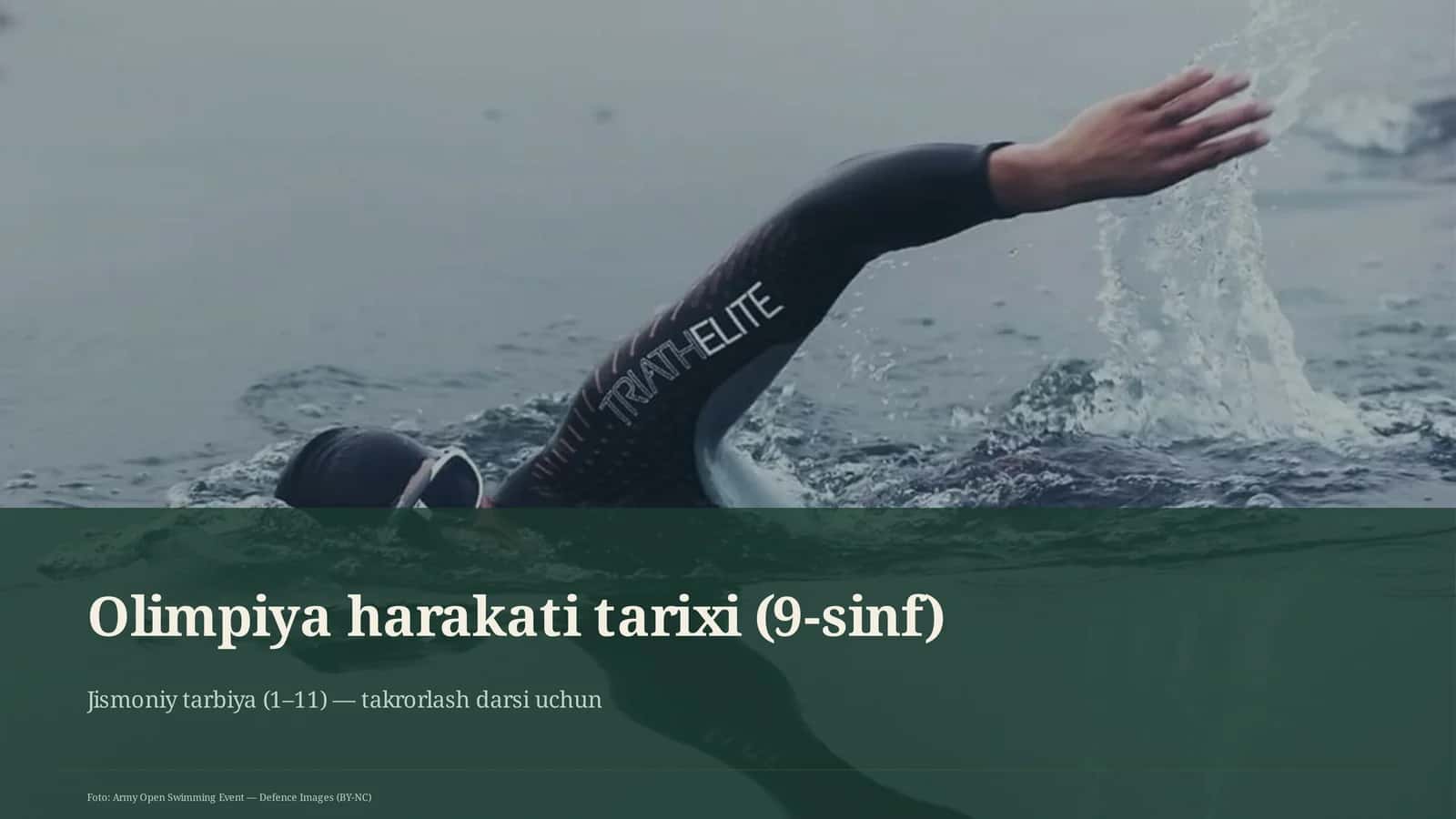 Olimpiya harakati tarixi (9-sinf)