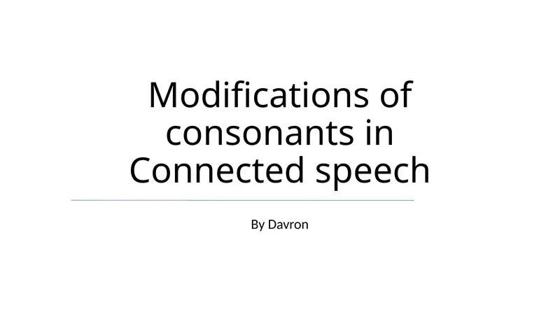 Aloqa (Connected speech)