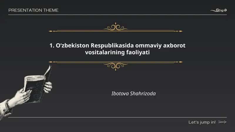 O‘zbekiston Respublikasida ommaviy axborot vositalarining faoliyati