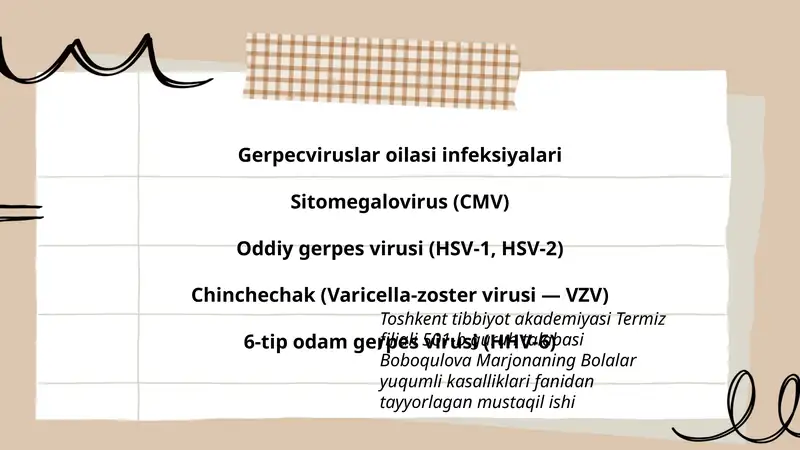 Bolalar yuqumli kasalliklari