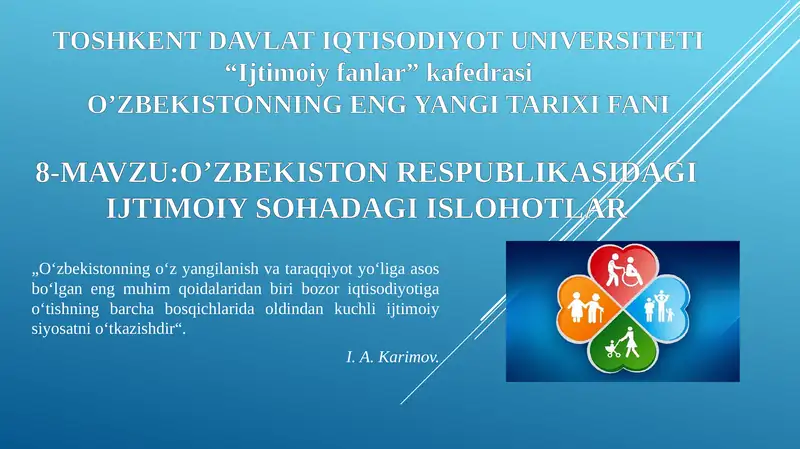 O’zbekistonning eng yangi tarixi fan