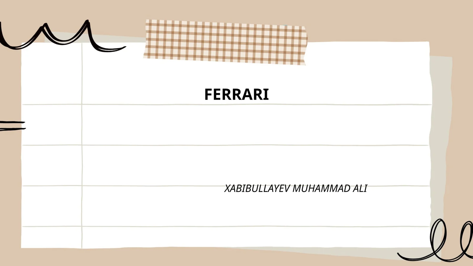 Ferrari avtomobillari tarixi