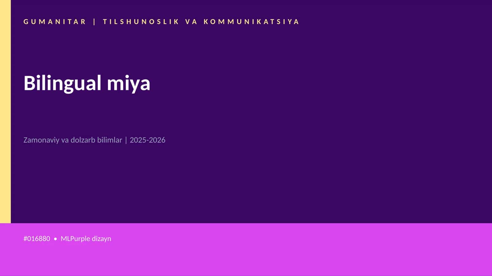 Bilingual miya