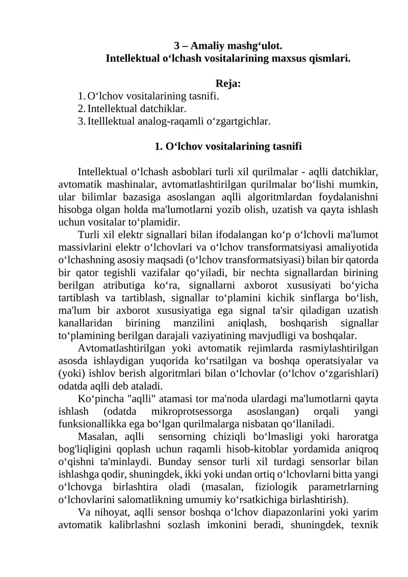 Intellektual o'lchash asboblari