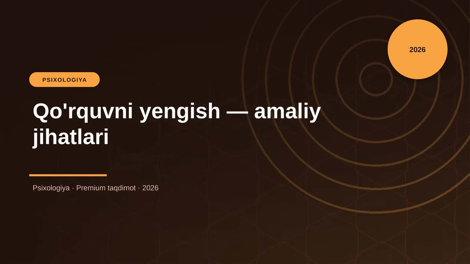 Qo'rquvni yengish — amaliy jihatlari