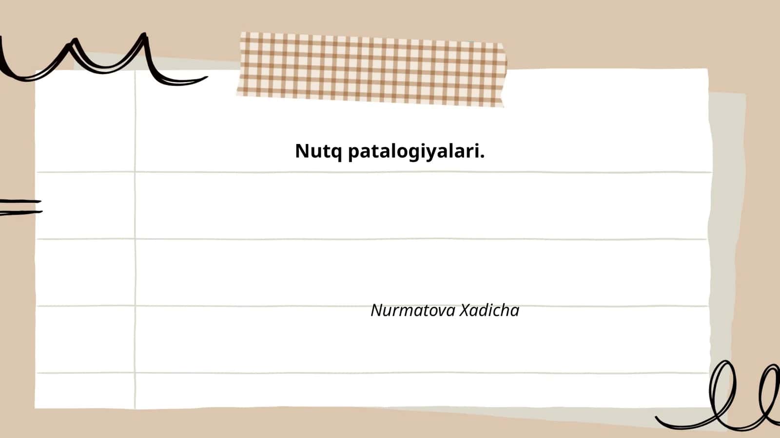 Nutq patalogiyalari