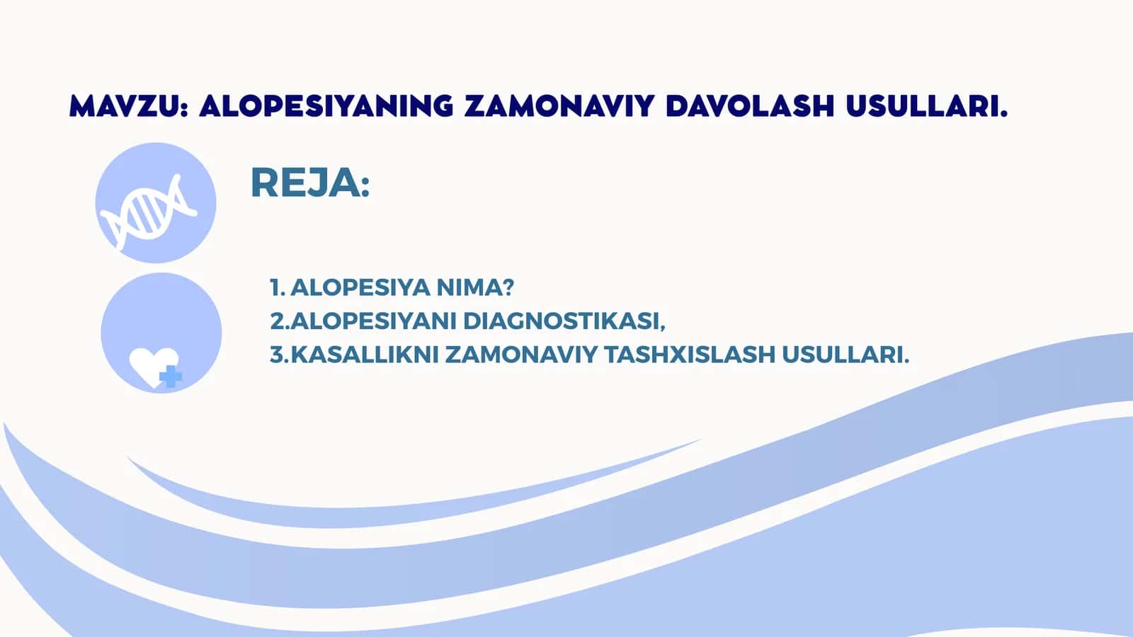 ALOPESIYANING ZAMONAVIY DAVOLASH USULLARI
