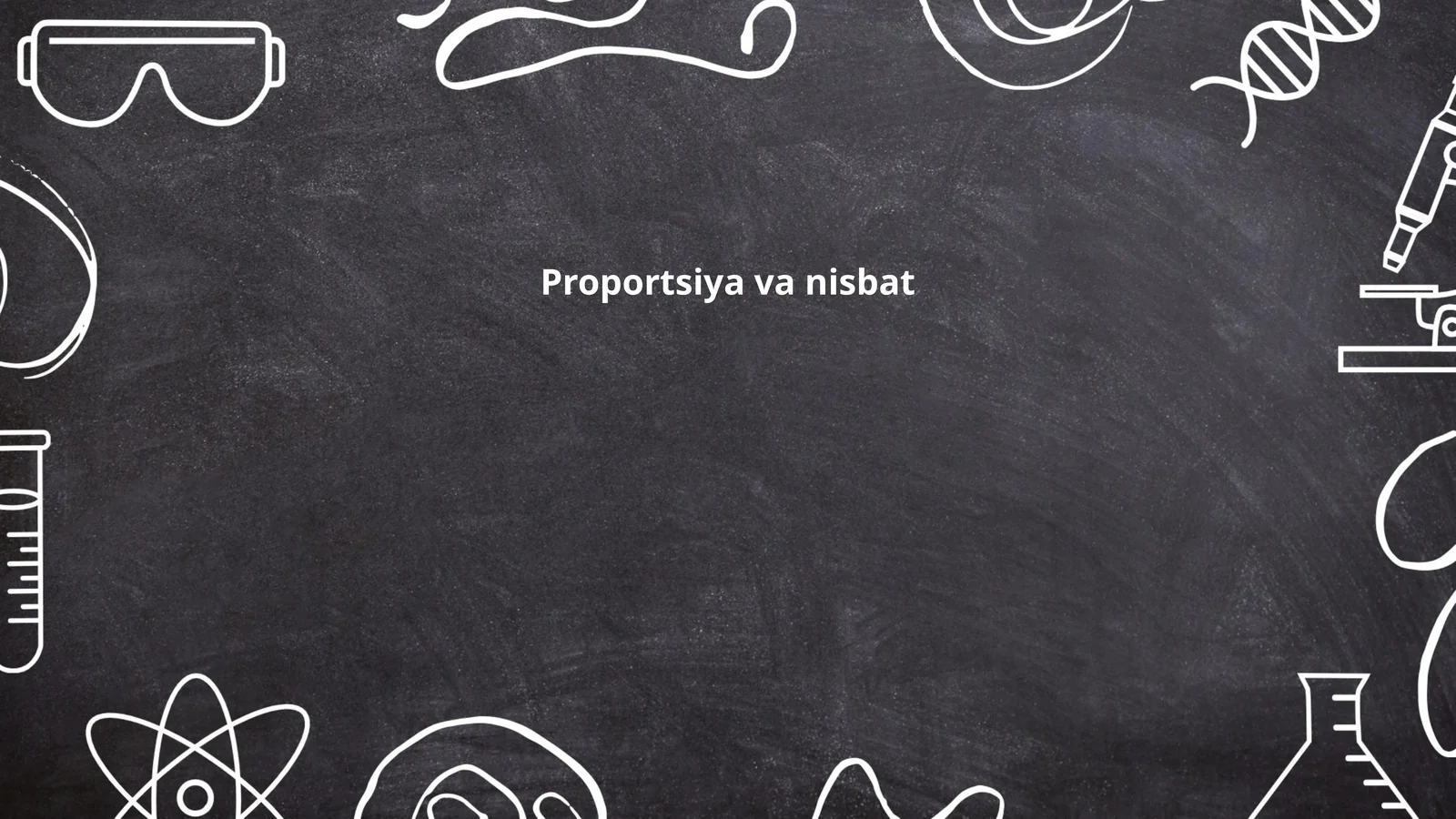 Proportsiya va nisbat