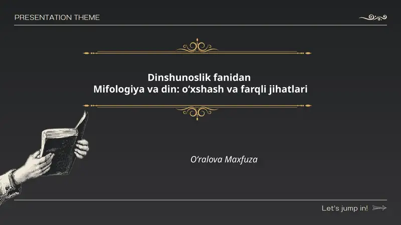 Mifologiya va din: oʻxshash va farqli jihatlari