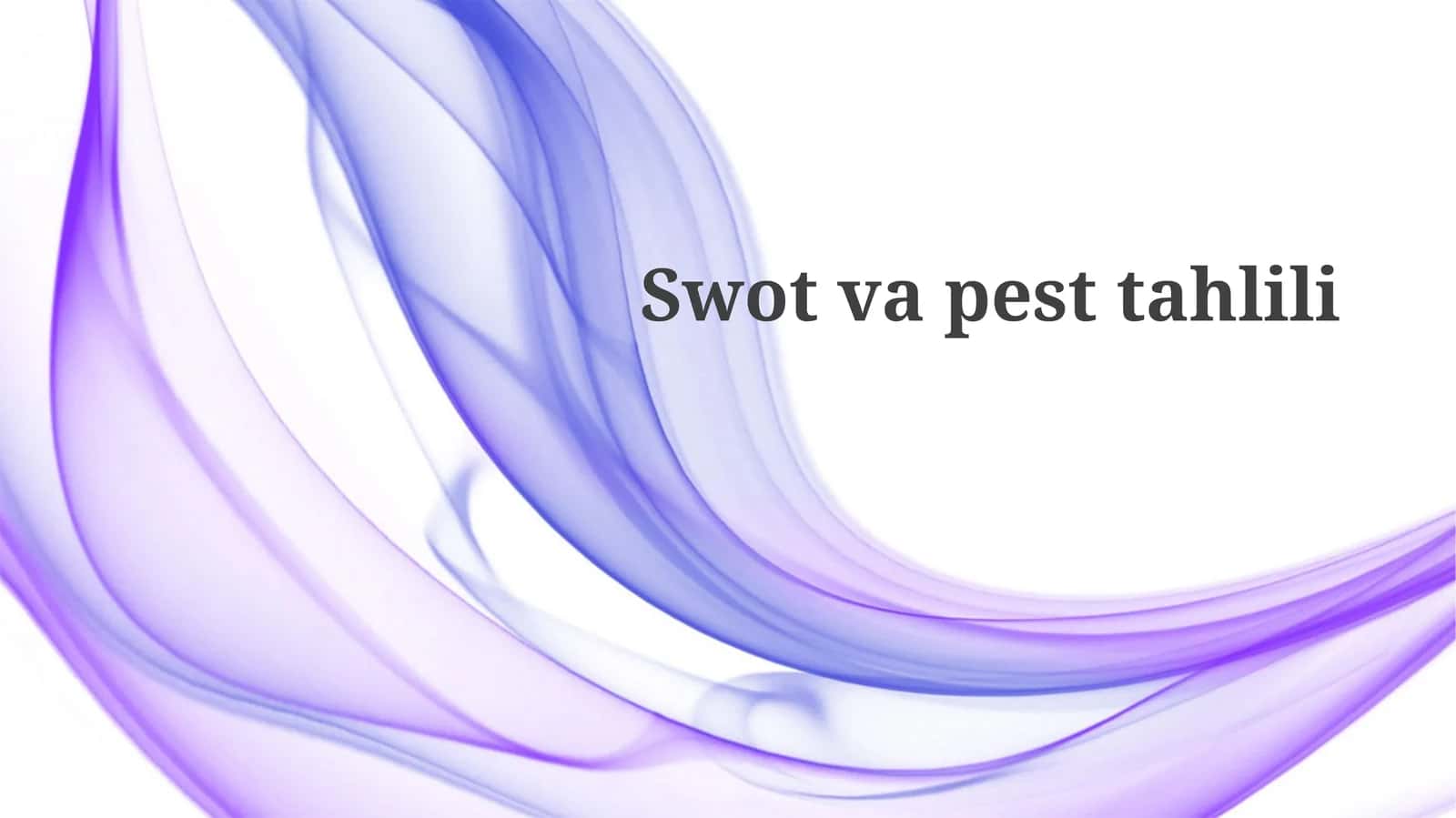 Swotvapesttahlili